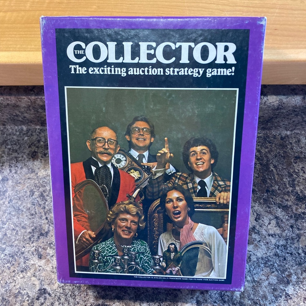 Avalon Hill : THE COLLECTOR - Exciting Auction Strategy Game - 1977 Vintage